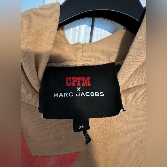 Cactus Plant Flea Market x Marc Jacobs Tattoo Hooded Pullover Sweatshirt 'Sand' - Picture 3 of 3